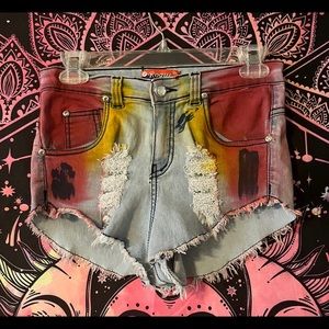 Denim Colorful Women’s Shorts
